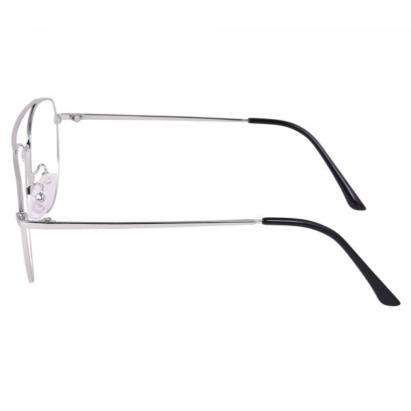SILVER Aviator Metal Eyeglasses - L3134