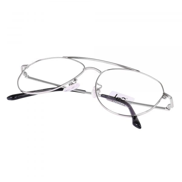 SILVER Aviator Metal Eyeglasses - L3134