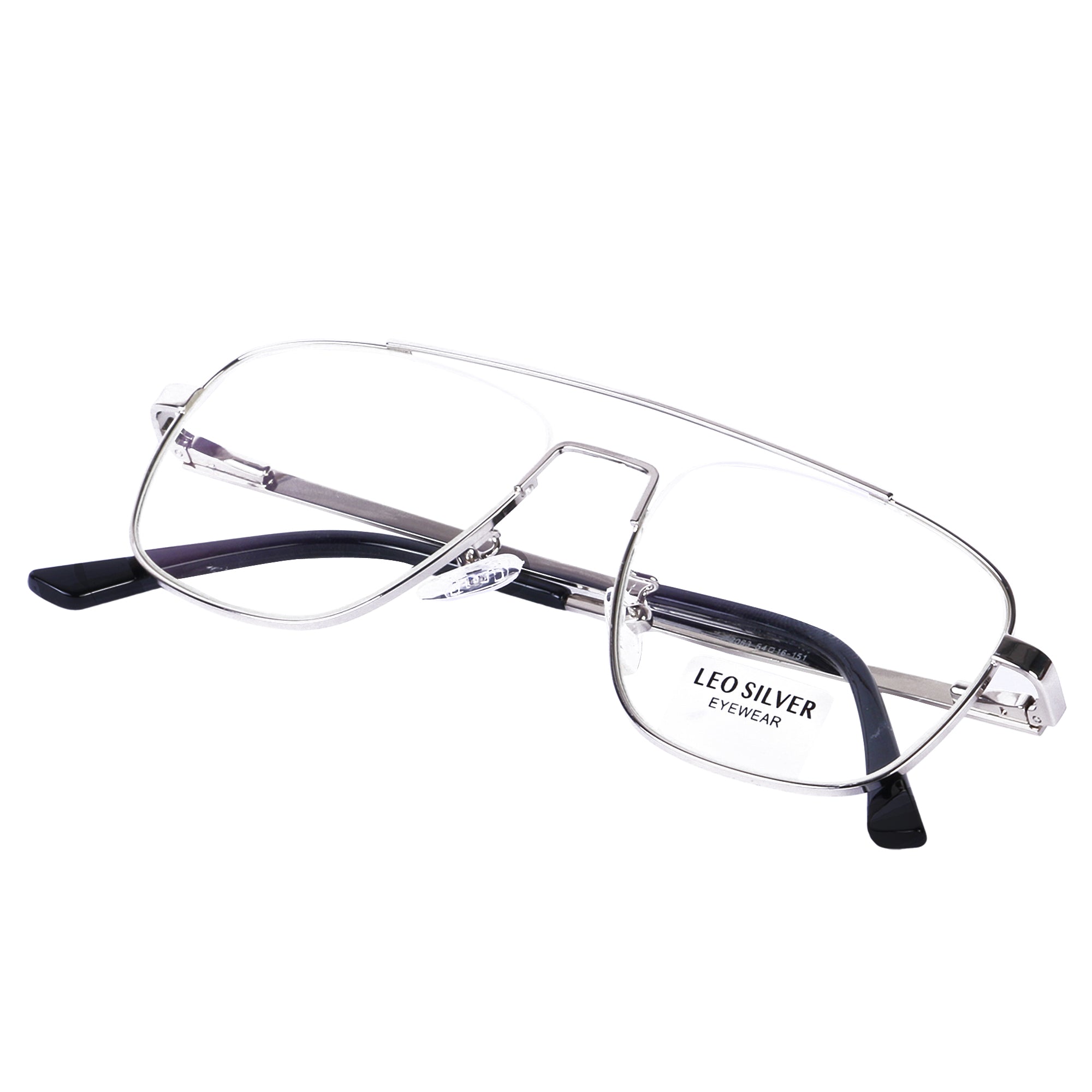 Silver Square Metal Eyeglasses -

L2063