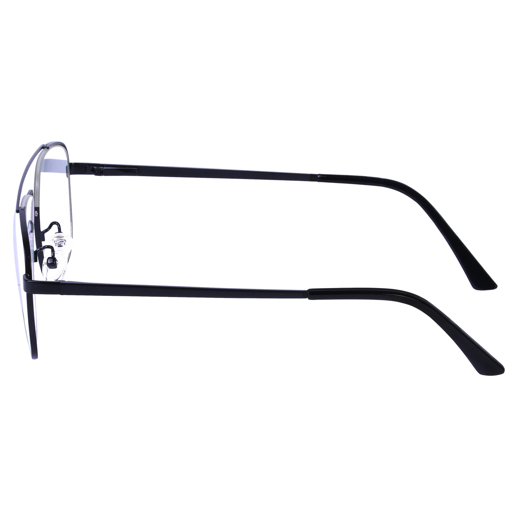 BLACK Square Metal Eyeglasses -L2063