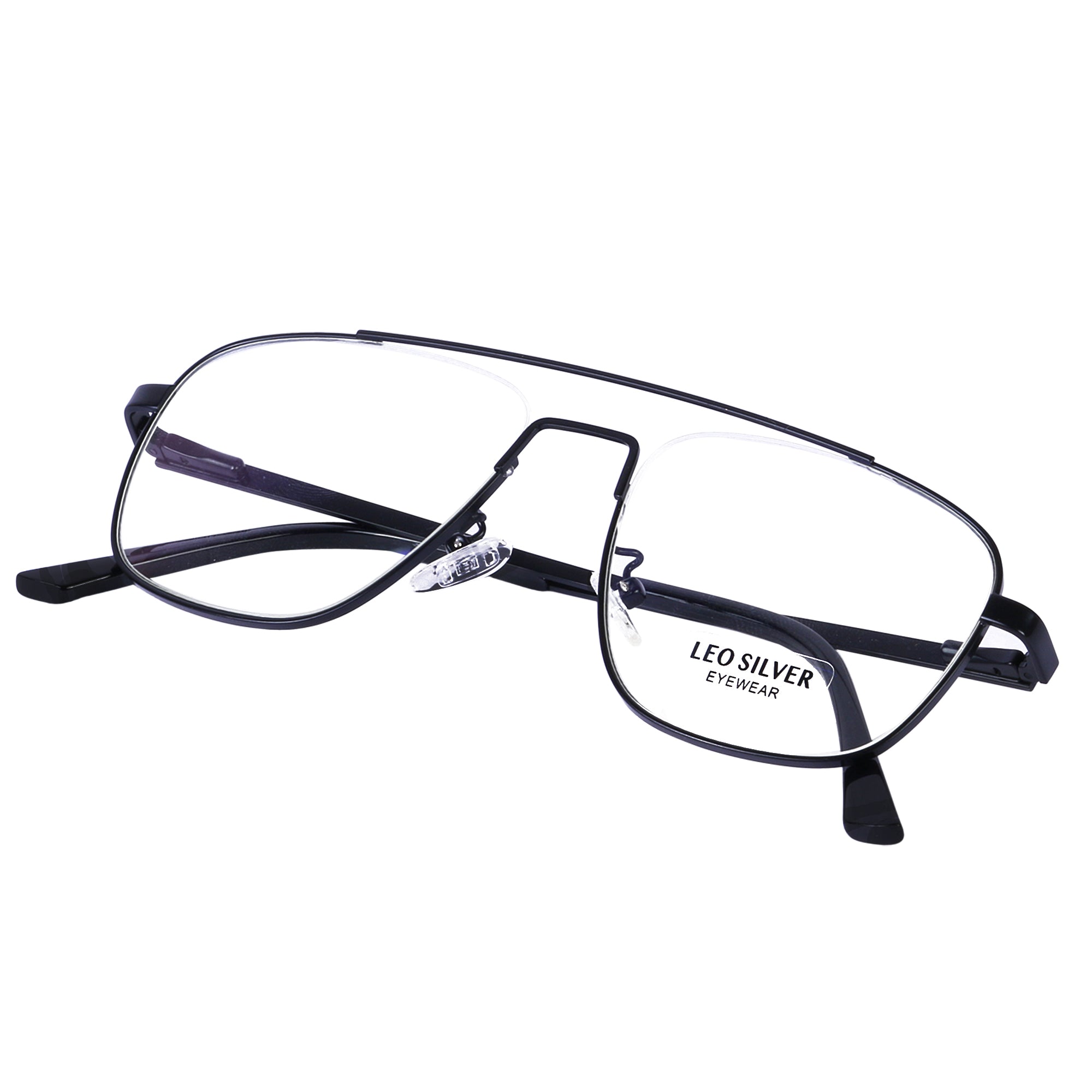 BLACK Square Metal Eyeglasses -L2063