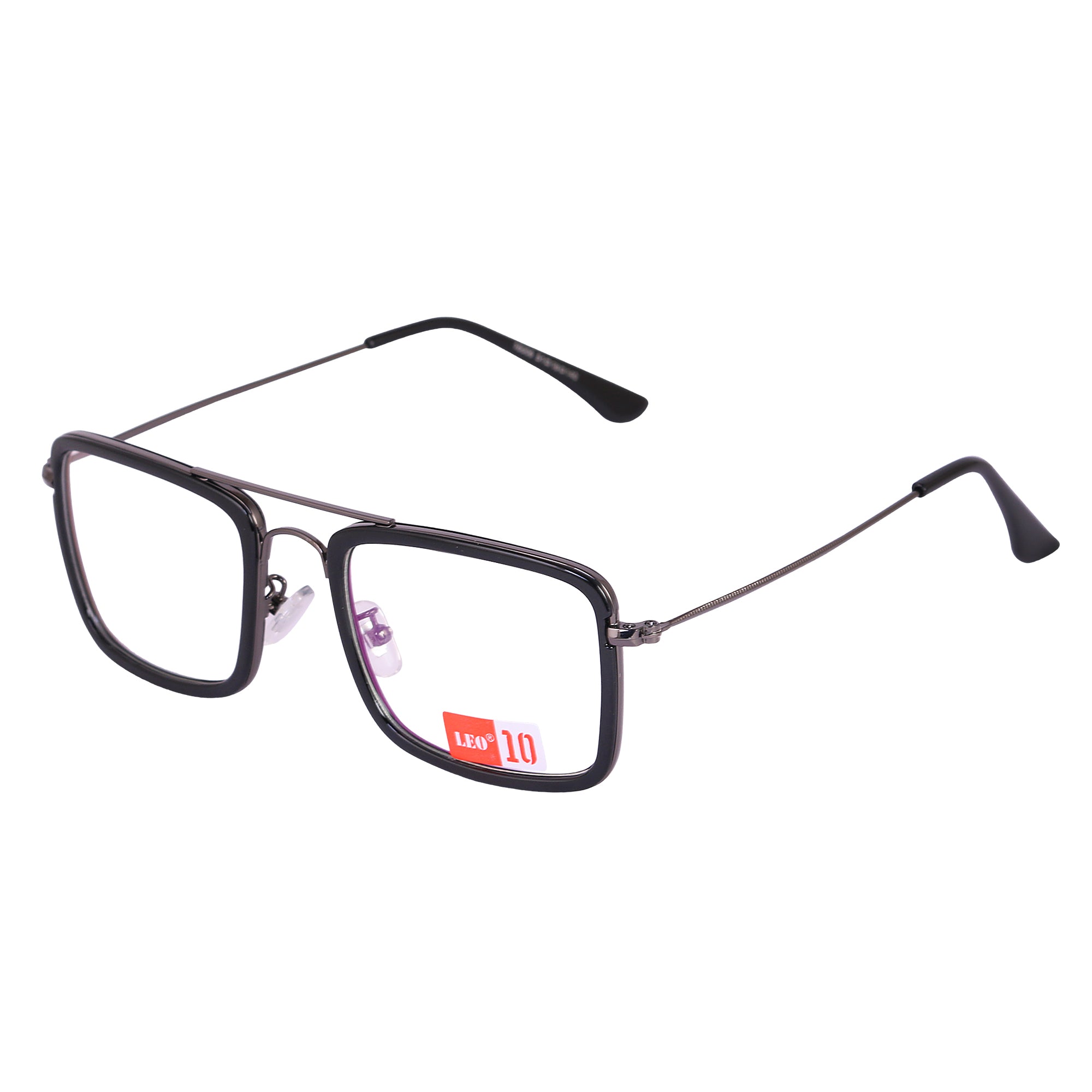 BLACK GUN Square Rimmed Eyeglasses -L16006