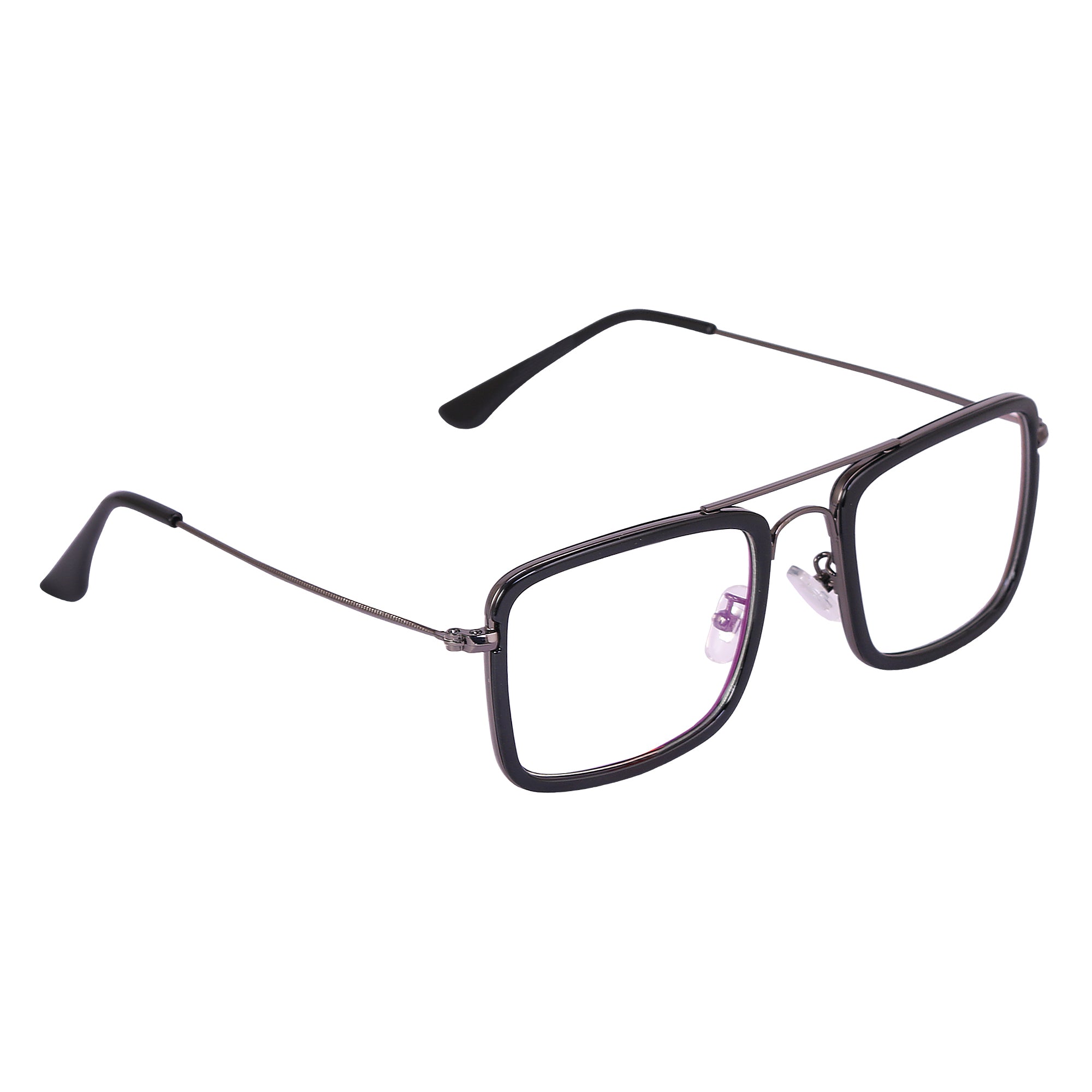 BLACK GUN Square Rimmed Eyeglasses -L16006