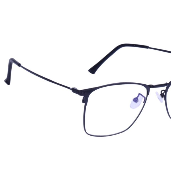 Rose Gold & Black Half Rimmed Square Eyeglasses - G-90-250-C6