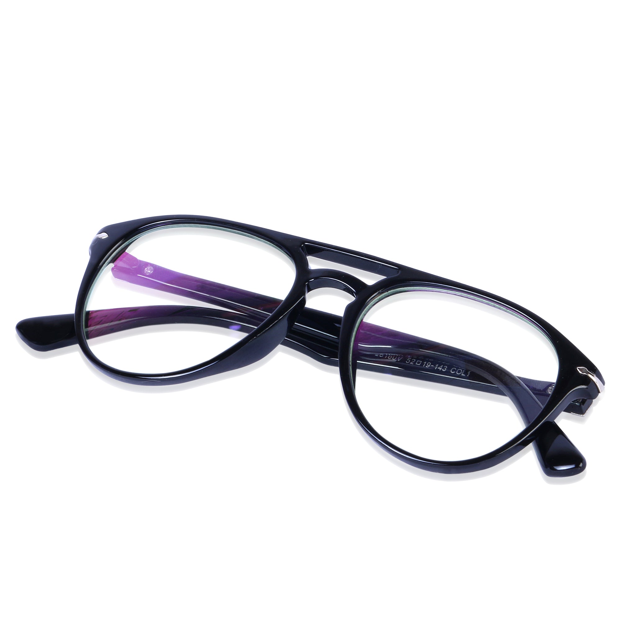 LEO's Premium Black Aviator  Eyeglasses - L3160V