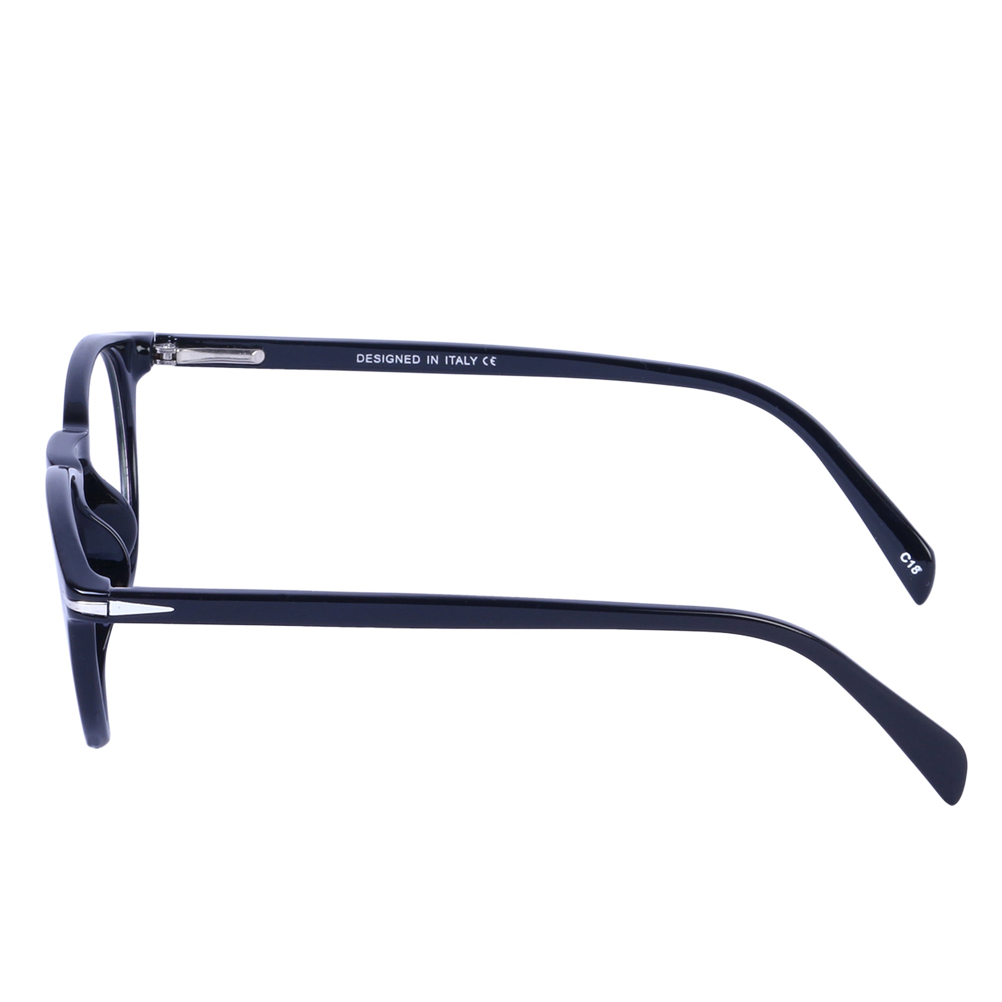 LEO's Black Round Eyeglasses- LDB005