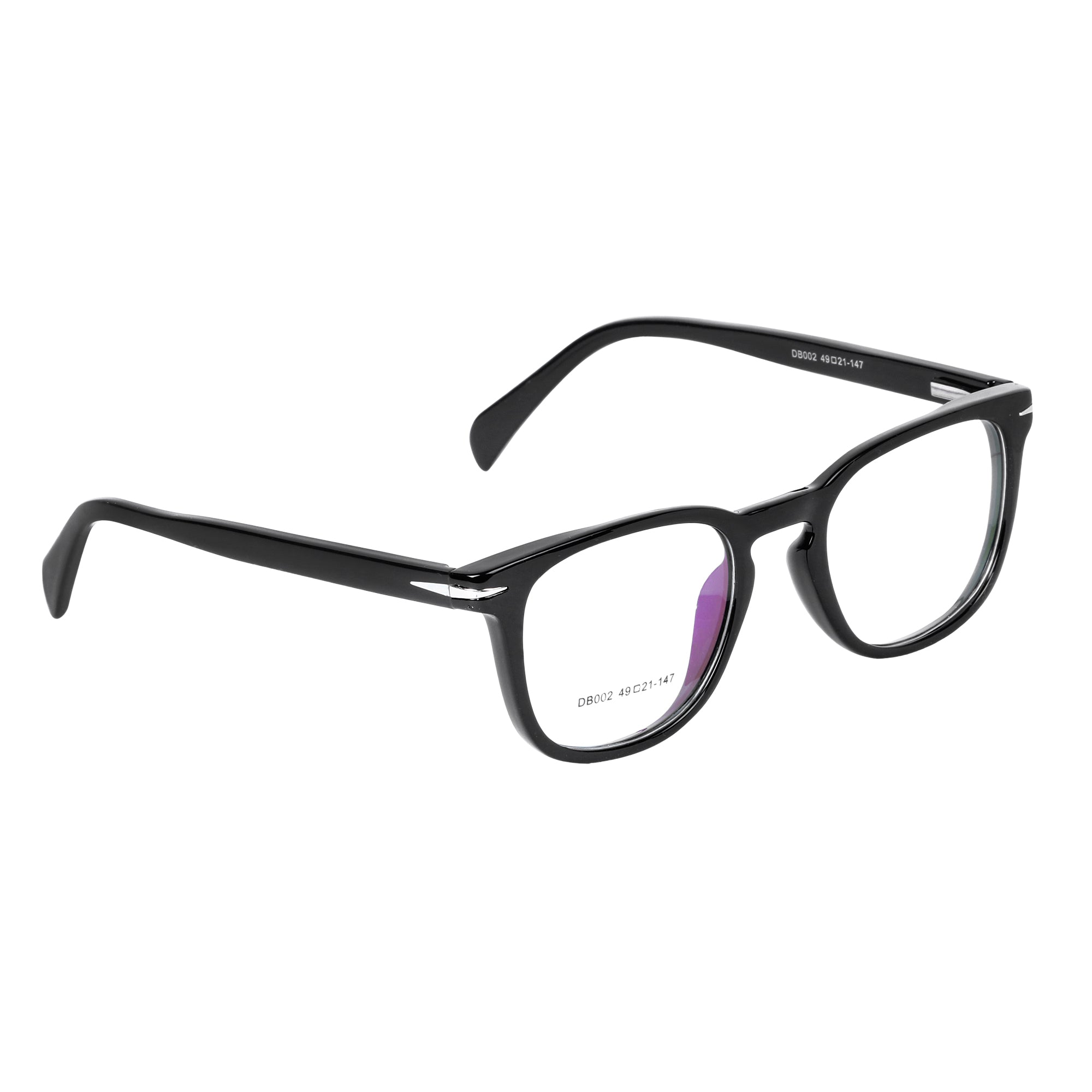 LEO's Black Wayfarer Premium Eyeglasses - LDB002