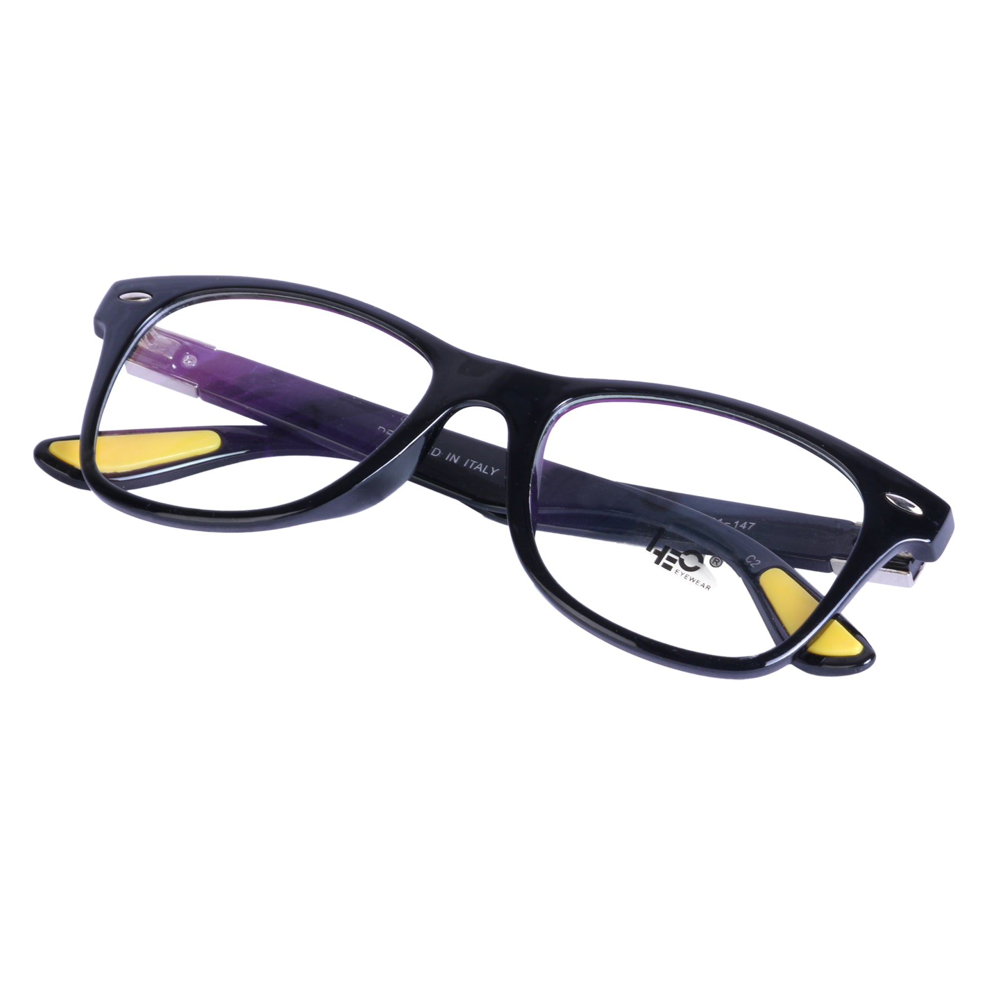 BLACK Wayfarer Rimmed Eyeglasses - L121