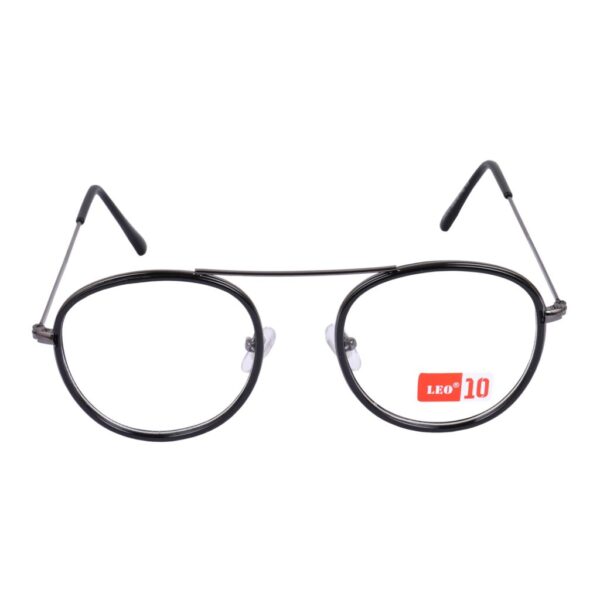 Grey Round Metal Eyeglasses - L9013-C3