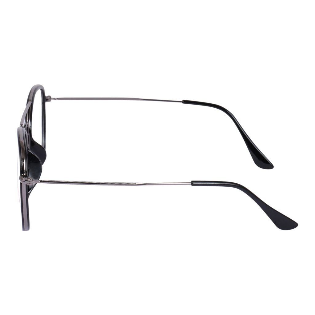 Grey Aviator Metal Eyeglasses - CF751