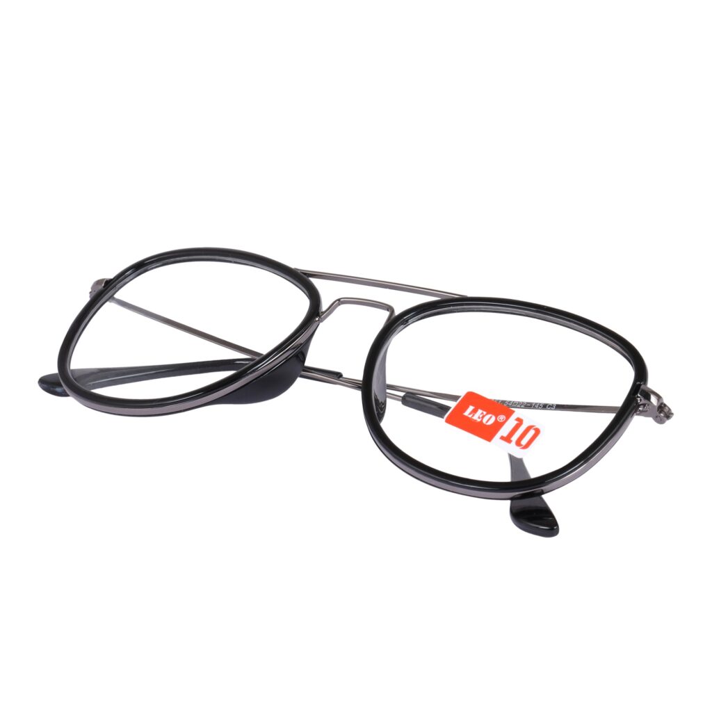 Grey Aviator Metal Eyeglasses - CF751
