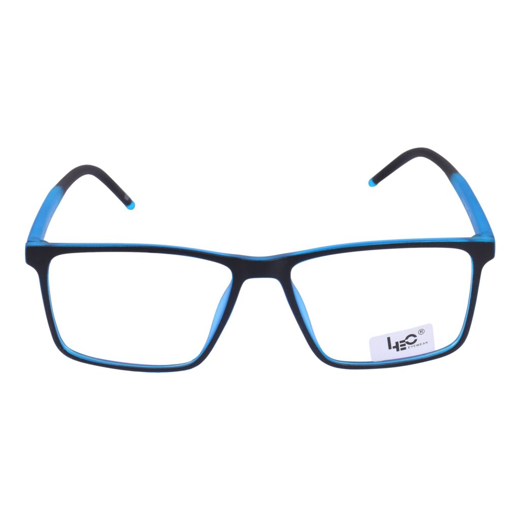 Matte Blue Square Rimmed Eyeglasses - L118